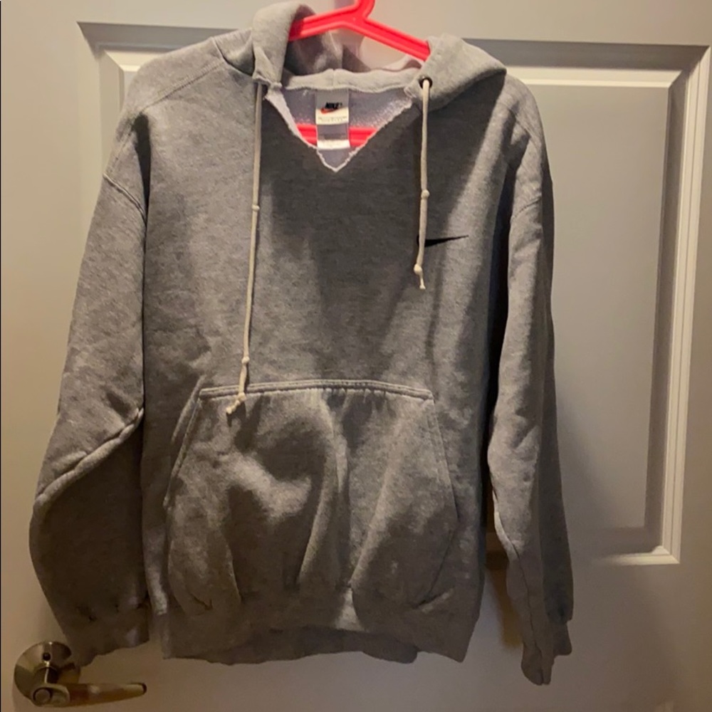 Gray Nike Hooded Sweatshirt